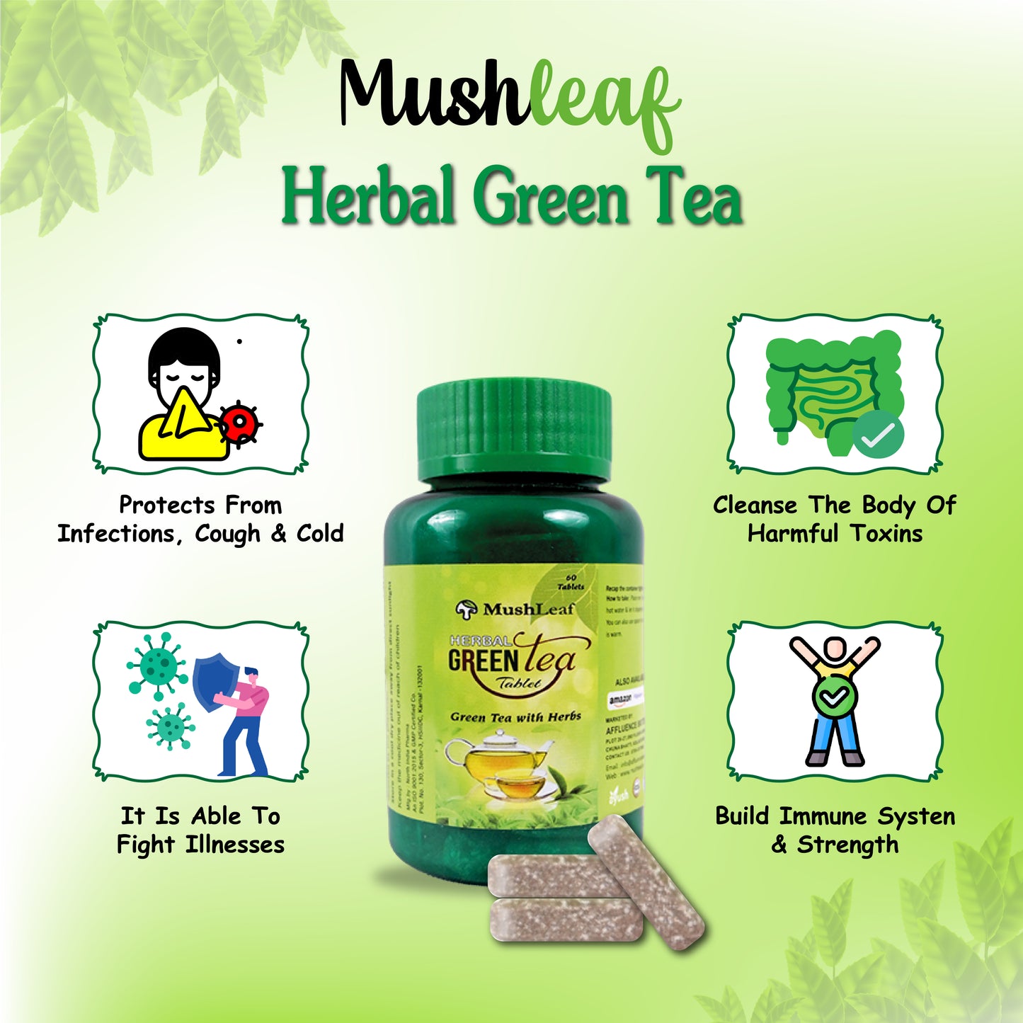 Herbal Green Tea Tablet