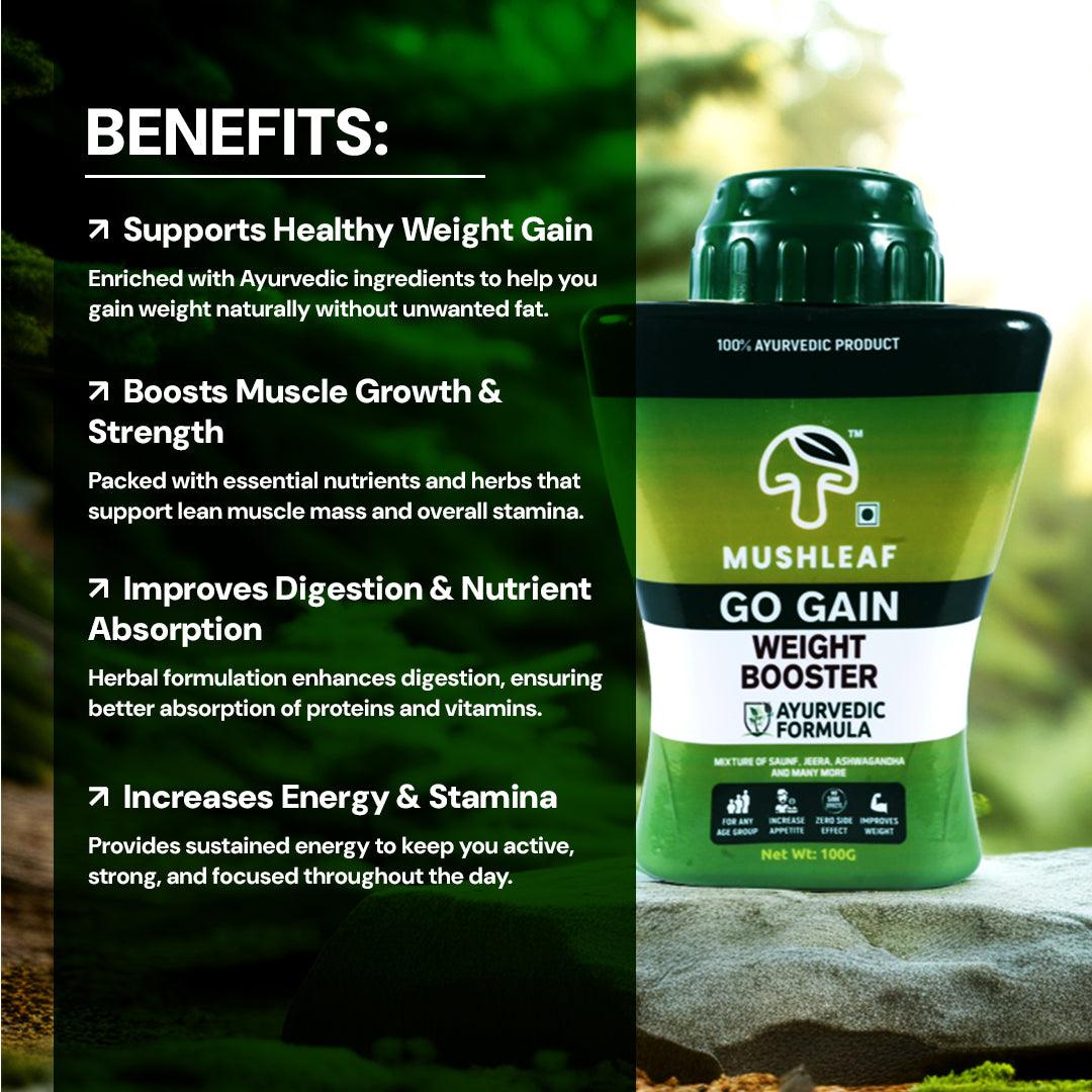 Mushleaf Go Gain Weight Booster ( 100 Grams )