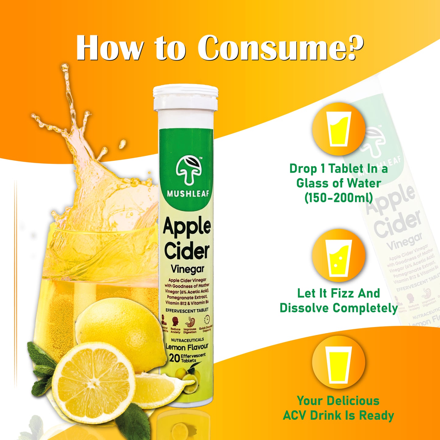 Apple Cider Fat Cutter - Lemon Flavour